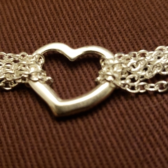 Italian HEART Nacklace. Like new. 925 - Picture 3 of 6